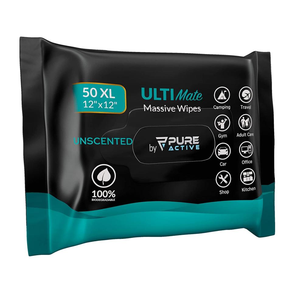 Pure Active Ultimate Massive Wipes; best body wipes, body and face wipes
