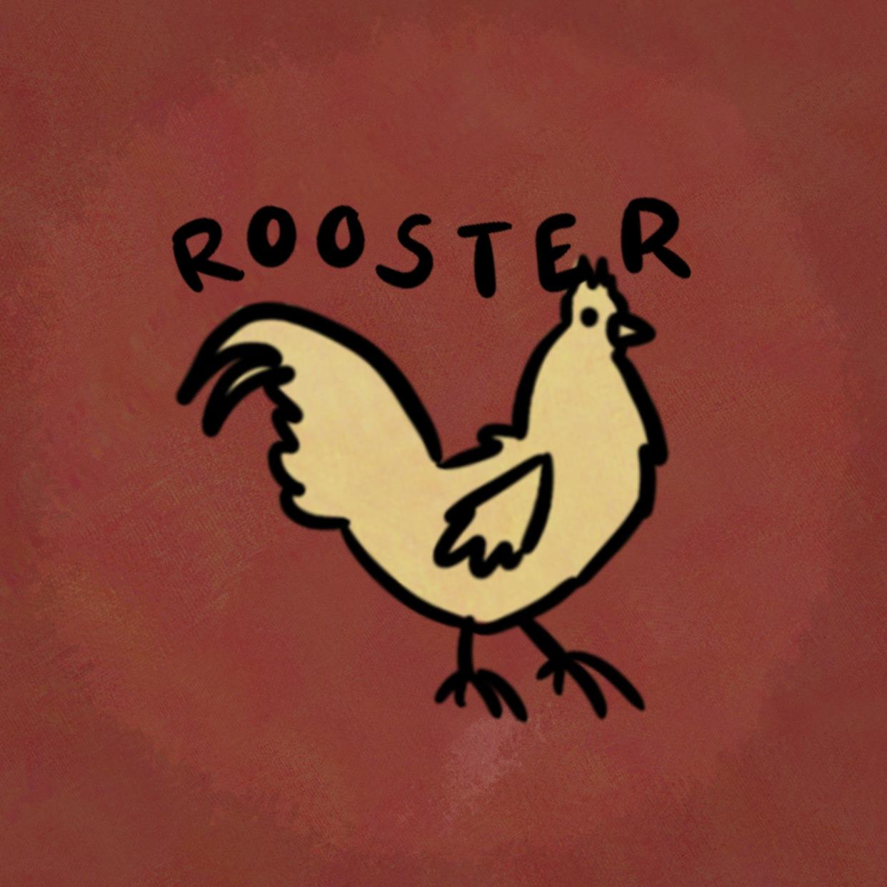 Illustration of animal from the chinese zodiac: Rooster