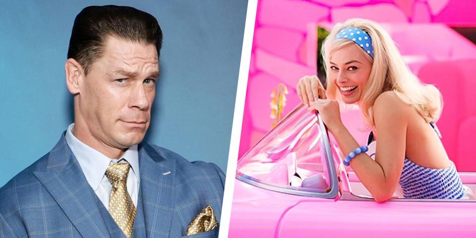 margot robbie, john cena, barbie