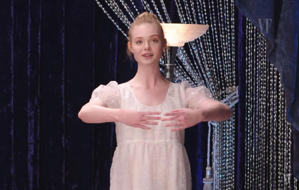 Elle Fanning teaches us ballet in this super impressive video