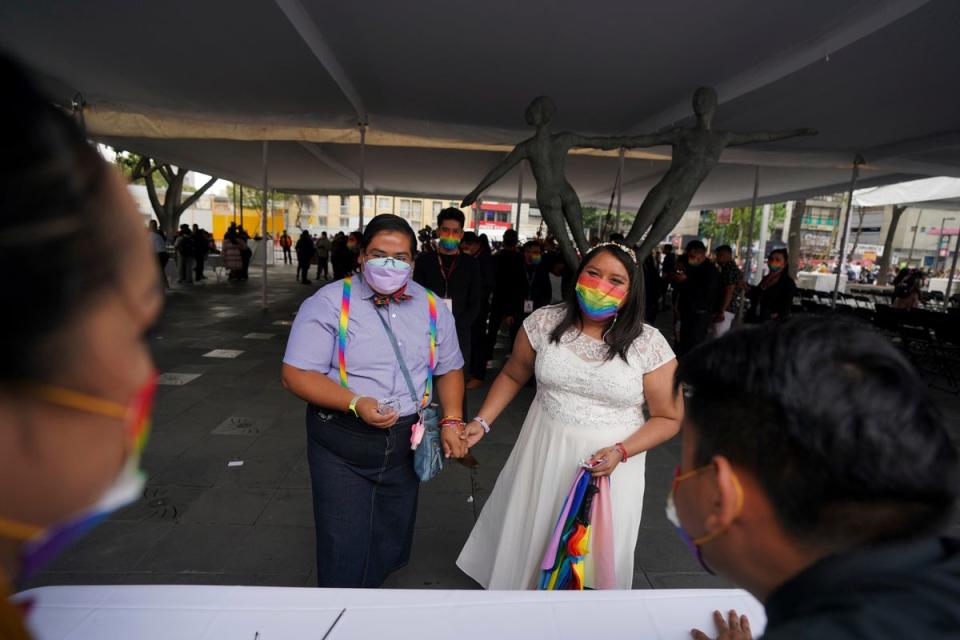 MÉXICO-MATRIMONIOS IGUALITARIOS (AP)