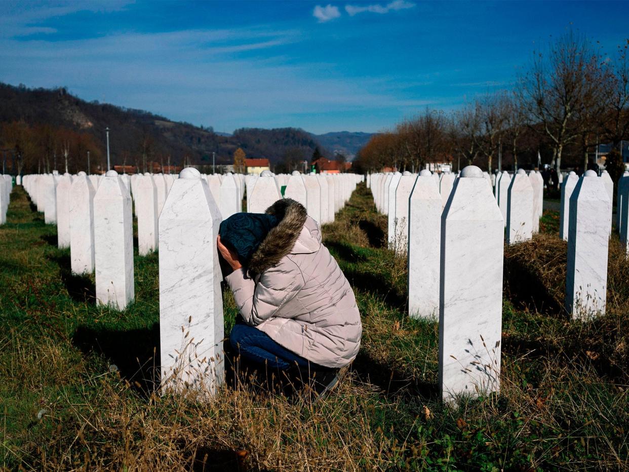 More than 8,000 Muslim Bosniaks were murdered as part of a genocide carried out by units of Bosnian Serb forces: Getty