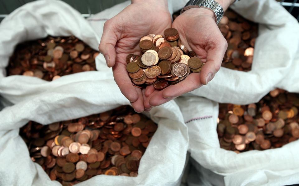 Around 8 per cent of coppers are thrown in the bin, according to the Treasury - PA/PA Photos