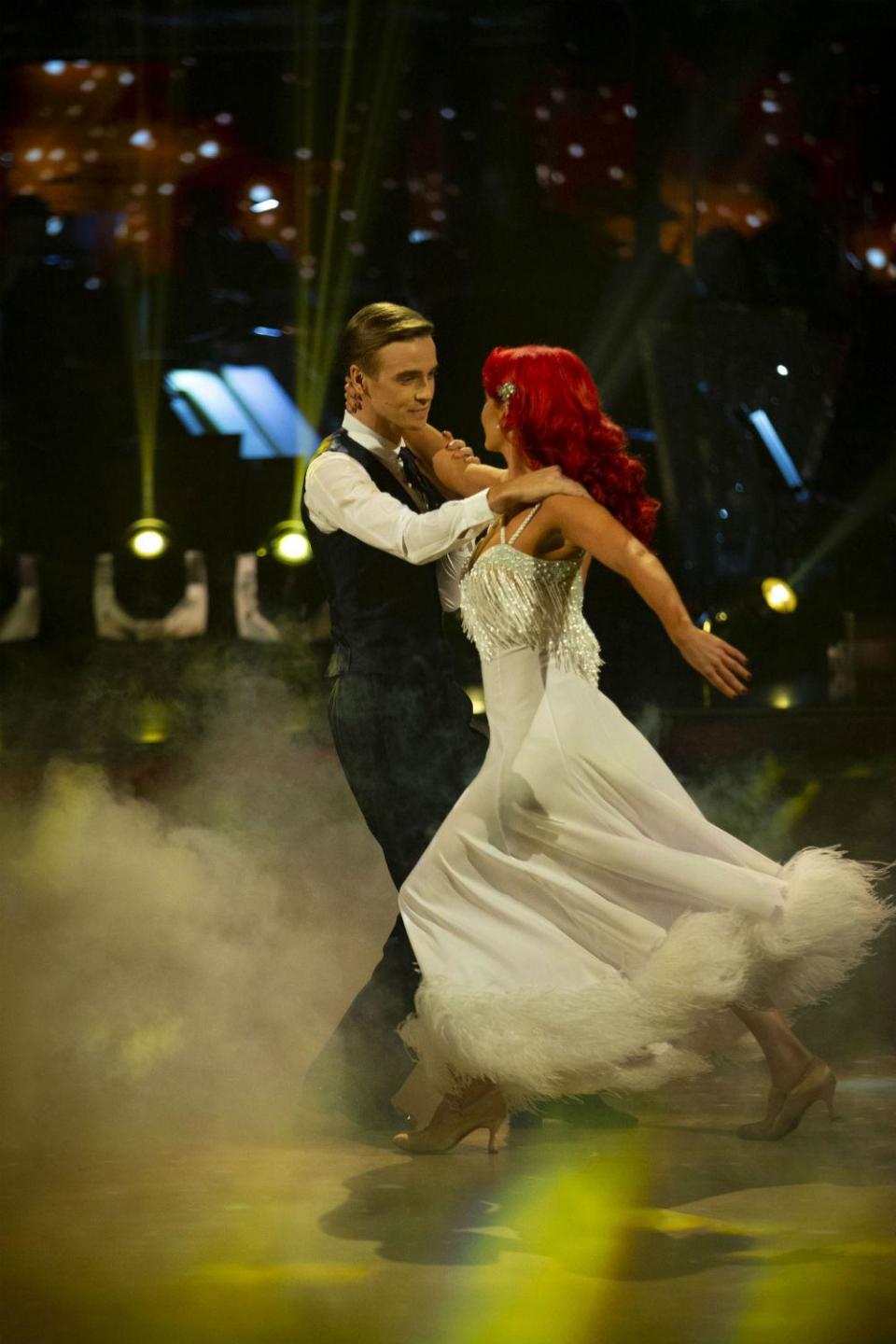 In the final: Joe Sugg and Dianne Buswell (BBC/Guy Levy)