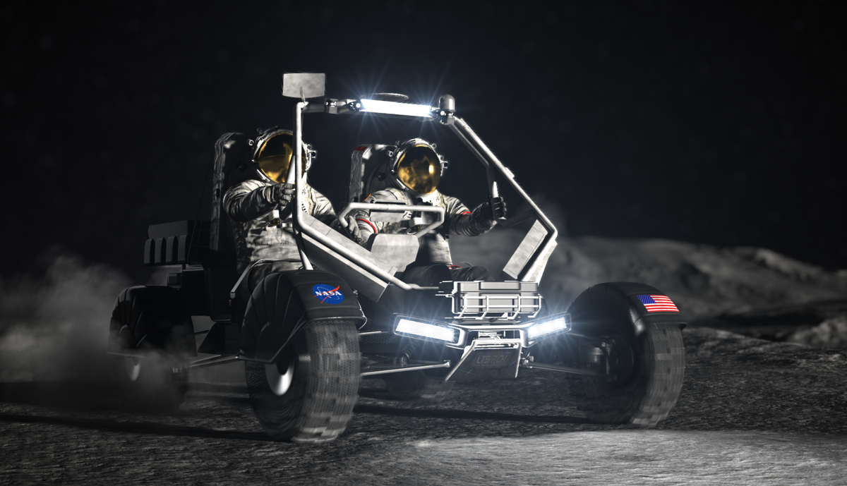 A design for Nasa’s Lunar Terrain Vehicle (Nasa)