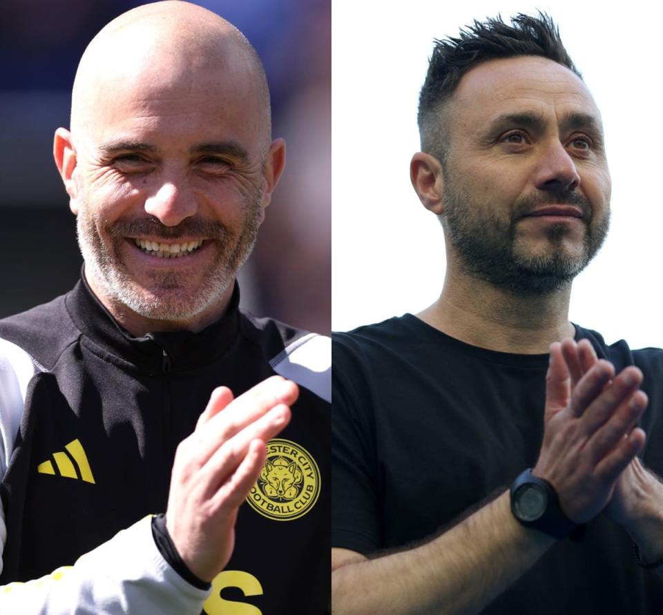 Under consideration: Enzo Maresca and Roberto De Zerbi are competing for the Chelsea manager’s job (Getty Images)