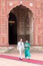 <p>While visiting Pakistan on an official royal tour, Kate Middleton and Prince William visited the Badshahi Mosque within the Walled City of Lahore. The couple adhered to the mosque's dress code and removed their shoes before entering. </p>