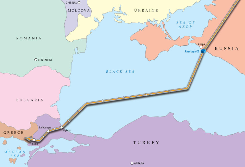 map turkish stream gazprom