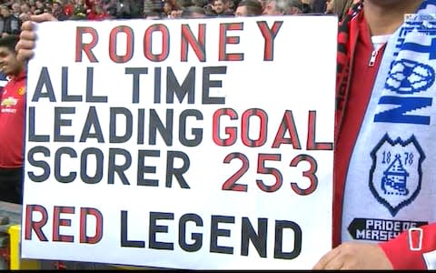 Rooney placard - Credit: Sky Sports