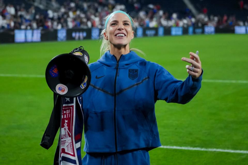 Julie Ertz played her final game for the USWNT on Thursday night.