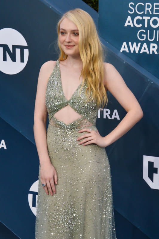 Dakota Fanning arrives for the 26th annual SAG Awards held at the Shrine Auditorium in Los Angeles on January 19, 2020. The actor turns 30 on February 23. File Photo by Jim Ruymen/UPI