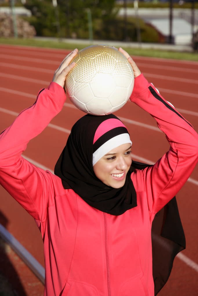 Activewear hijabs will serve a growing market: Muslim girls who love to play sports. (Photo: Getty Images)
