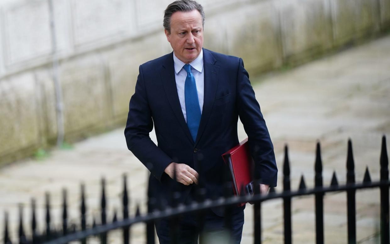 Lord Cameron in talks about Israel and UK arms sales