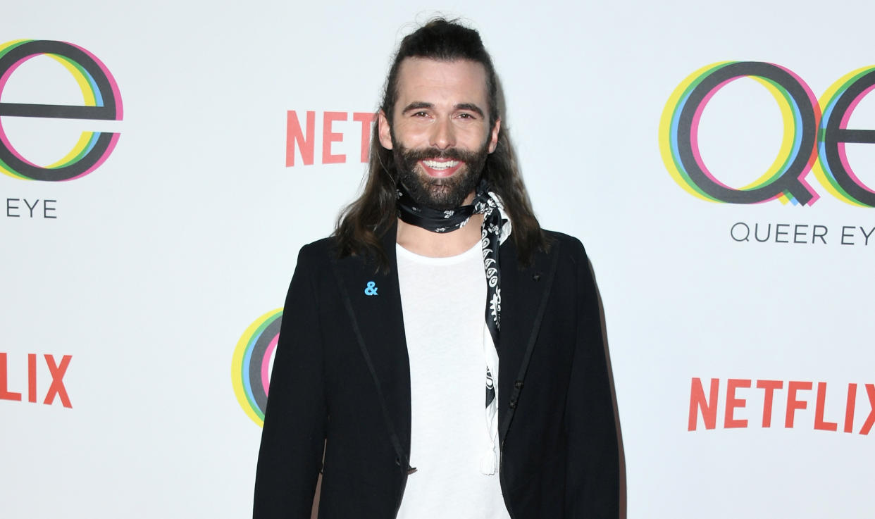 Queer Eye’s Jonathan Van Ness strips down for a revealing photo. (Photo: Getty Images)