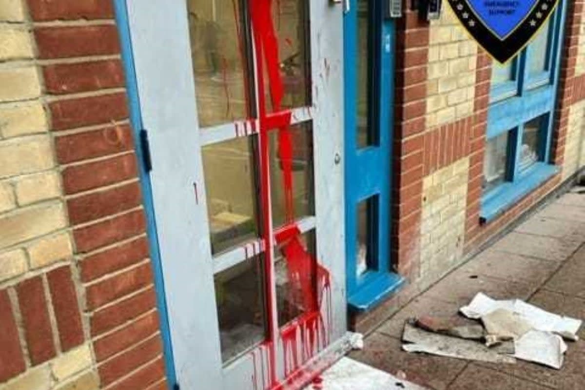 Among recent incidents are a Jewish school being attacked with red paint (Shomrim Stamford Hill/PA)