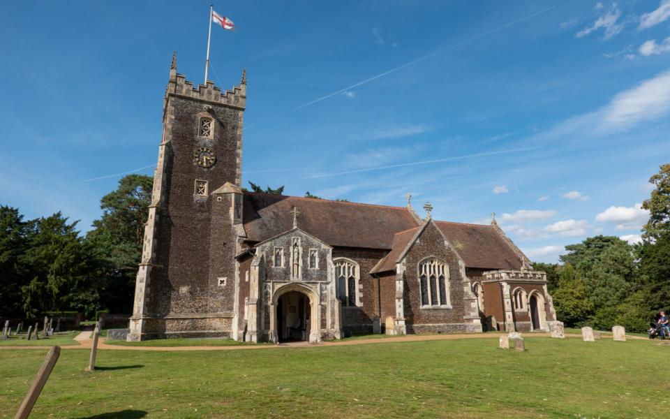 St Mary Magdalene Church in Sandringham, Norfolk. A number of the designs for the adventure park were inspired by buildings on the estate, including the Grade II-listed St Mary Magdalene Church, where the Royal Family traditionally attends a Christmas Day service - Bav Media 