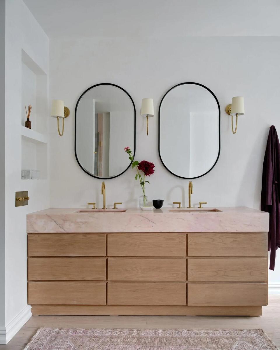 A custom vanity by Ethan Abramson