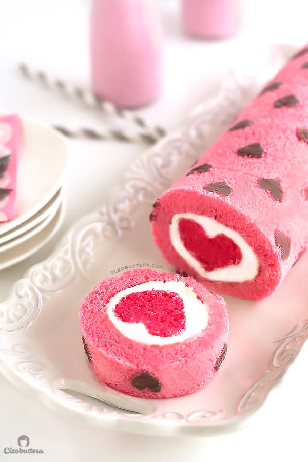 Love is all around cake roll