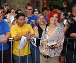 Nikki McKibbin during "American Idol" Season 1 Finale - Results Show - Arrivals at Kodak Theater in Hollywood, California, United States. (Photo by Gregg DeGuire/WireImage)