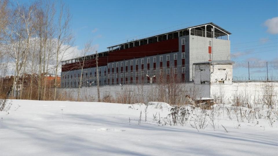 A view of the Detention centre where opposition leader Alexei Navalny is being held