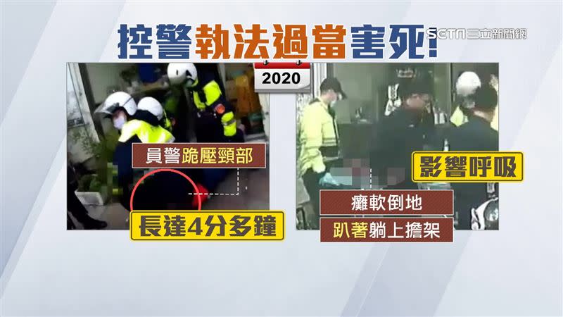 家屬質疑員警壓制過程中執法過當導致男子死亡。