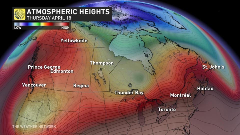 Atmospheric heights April 18