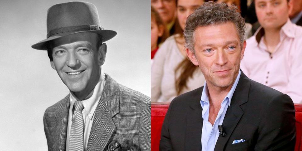 <p>We're not sure if French actor Vincent Cassel has the dance moves of Fred Astaire, but between their strong chin and slight grin, we'd say he's a chip off the ole block. </p>