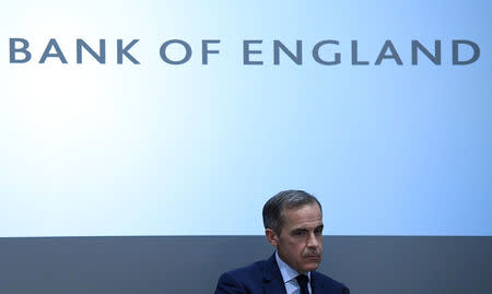 Britain's Bank of England Governor Mark Carney listens after delivering a speech at the London School of Economics in London, Britain, January 16, 2017. REUTERS/Toby Melville