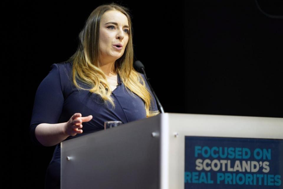 The National: Scottish Tory deputy leader Meghan Gallacher spoke on Friday (Andrew Milligan/PA)