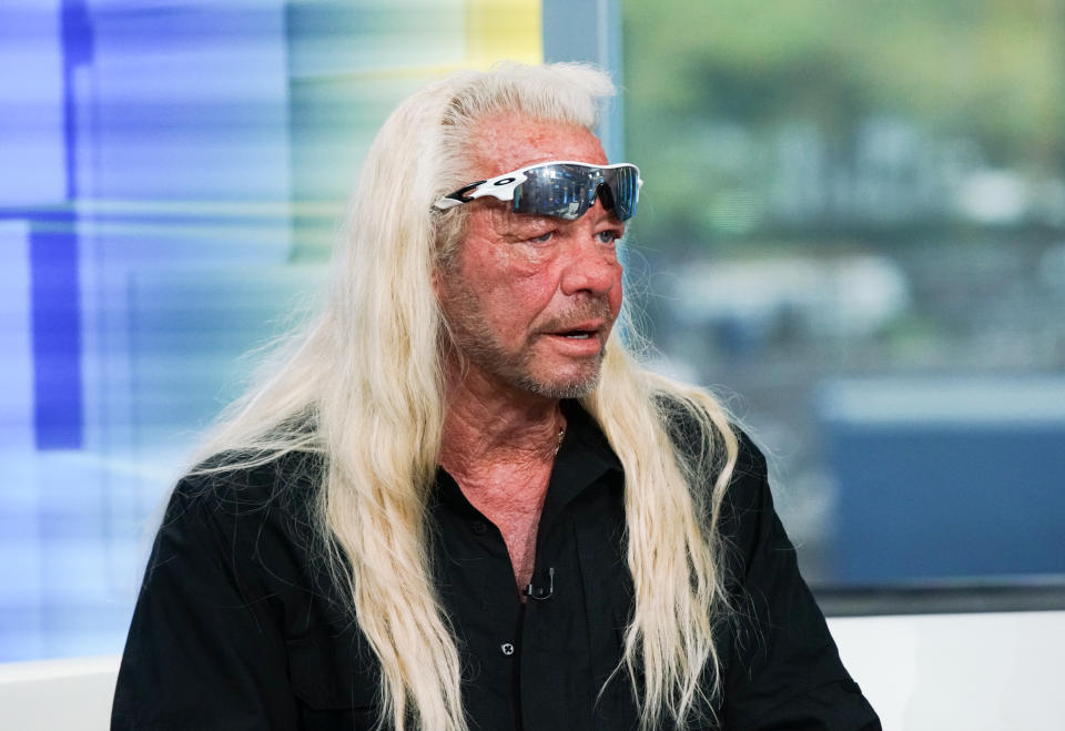 NEW YORK, NEW YORK - AUGUST 28:TV personality Duane Chapman aka Dog the Bounty Hunter  visits "FOX & Friends" at FOX Studios on August 28, 2019 in New York City. (Photo by Bennett Raglin/Getty Images)