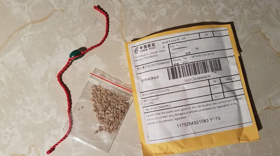 The Delaware Department of Agriculture is advising residents not to plant unsolicited seeds purportedly sent from China. (Delaware Dept. of Agriculture)