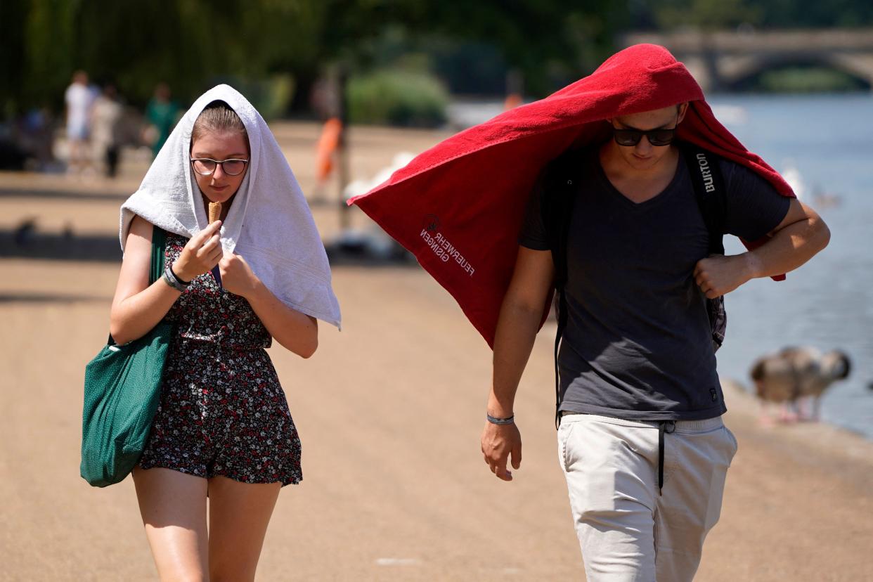 Last year the UK recorded a temperature above 40C for the first time. (Getty)