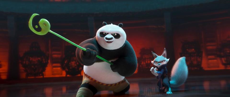 Finishing in third with nearly $4 million tickets sold Friday was the fourth installment in the “Kung Fu Panda” franchise, followed by “Dune: Part Two,” which sold another $3.6 million. AP