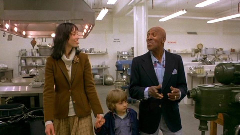 Shelley Duvall, Danny Lloyd, and Scatman Crothers in The Shining