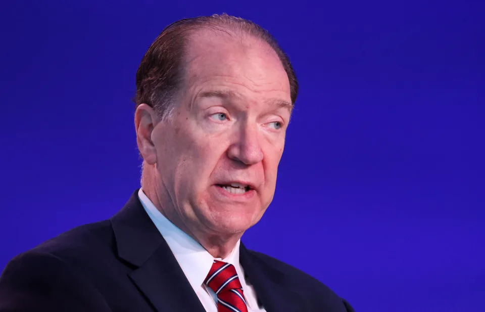 World Bank President David Malpass attends the UN Climate Change Conference (COP26) in Glasgow, Scotland, Britain, November 3, 2021. REUTERS/Yves Herman