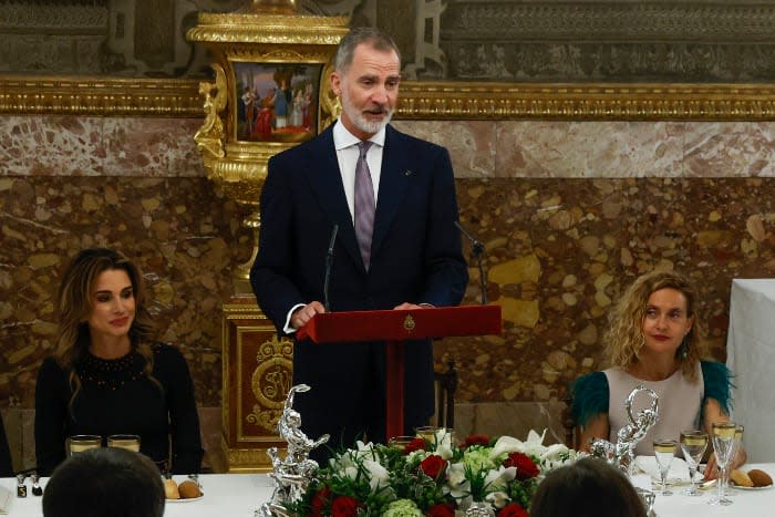 Almuerzo en el Palacio Real en honor a Abdalá y Rania de Jordania