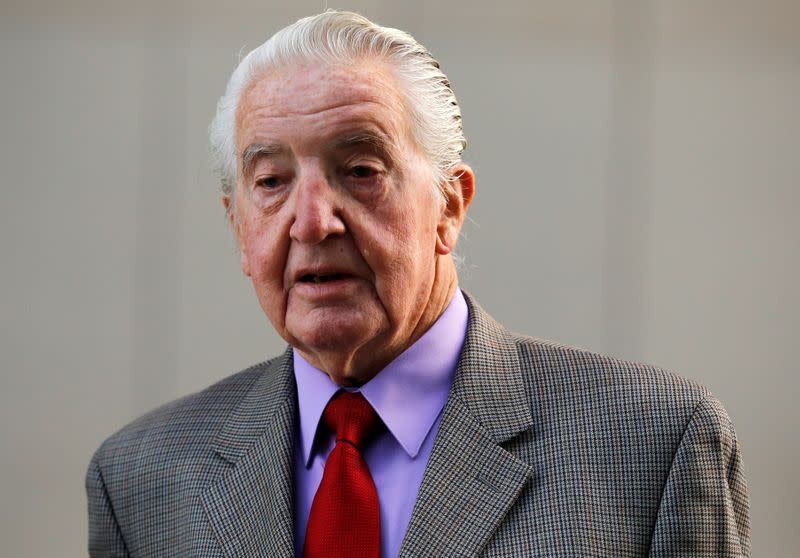 Labour Party Member of Parliament Dennis Skinner arrives the party's conference in Liverpool