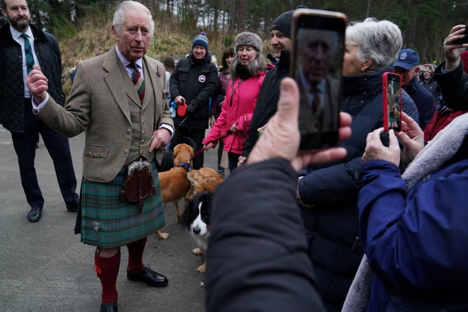 King Charles III visits Aboyne and Mid Deeside Community Shed (REUTERS)