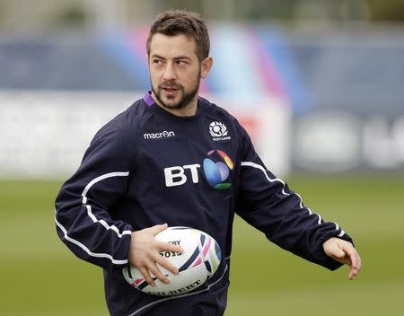 Rugby Union - Scotland Training- Surrey Sports Park - 13/10/15 Greig Laidlaw of Scotland during training Mandatory Credit: Action Images / Henry Browne Livepic