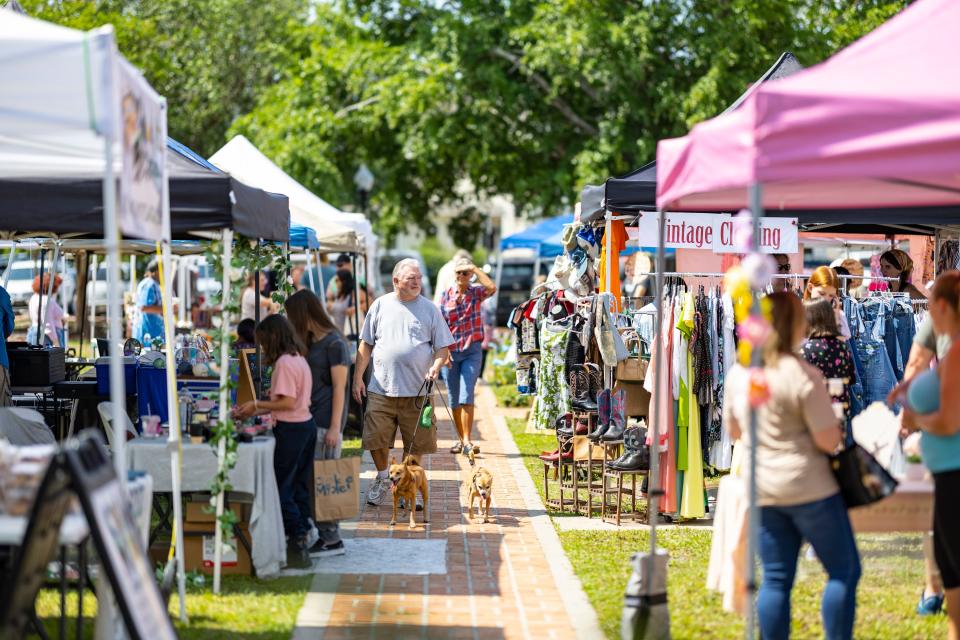 Anchored Market Ventures, owner of the Panama City Farmers Market in downtown Panama City, shown here, is bringing a similar market to the  SweetBay community. The new market will hold its grand opening on Sunday.