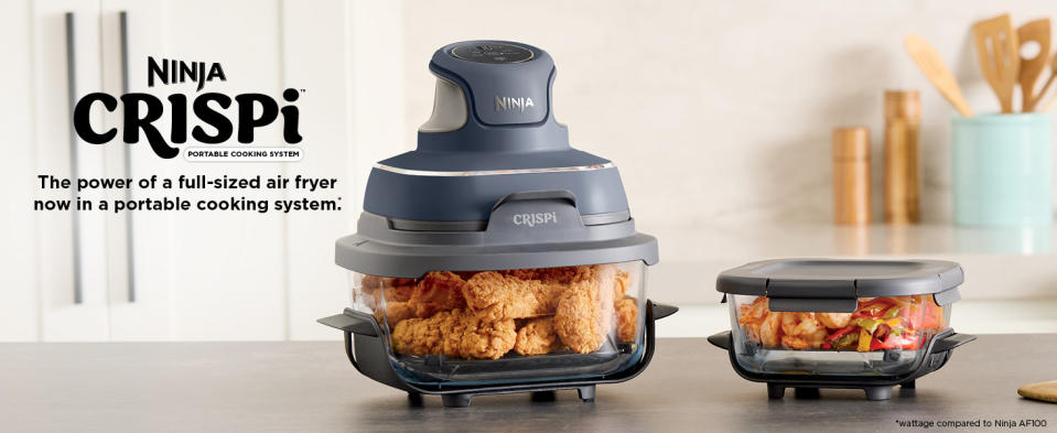 SharkNinja announces the Ninja CRISPi, the power of a full-sized air fryer now in a portable cooking system. (Photo: Business Wire)