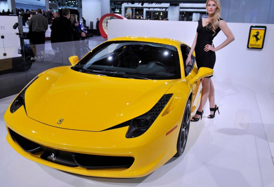 A 2010 Ferrari 458 Italia. The lead plaintiff said he “came close to an accident several times” because of his Ferrari’s brakes. Xinhua /Landov