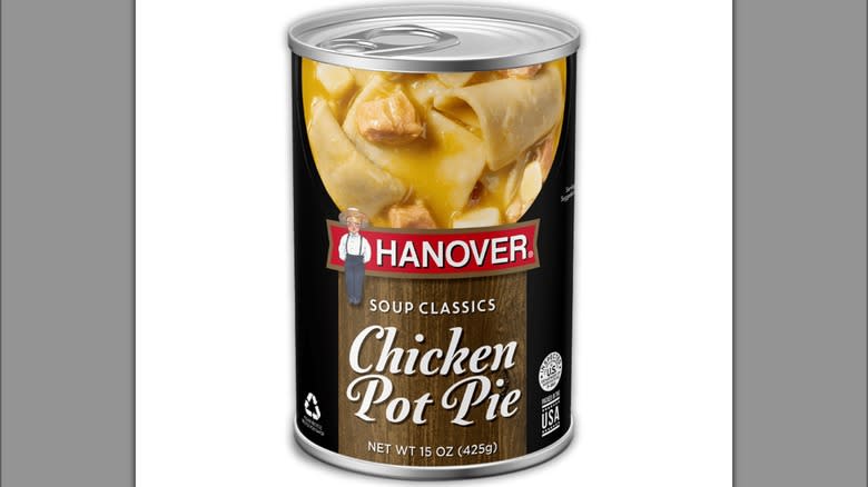 Can of Hanover Chicken Pot Pie Soup