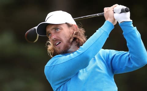 England's Tommy Fleetwood tees off the 5th during day one of The Open Championship 2019  - Credit: PA