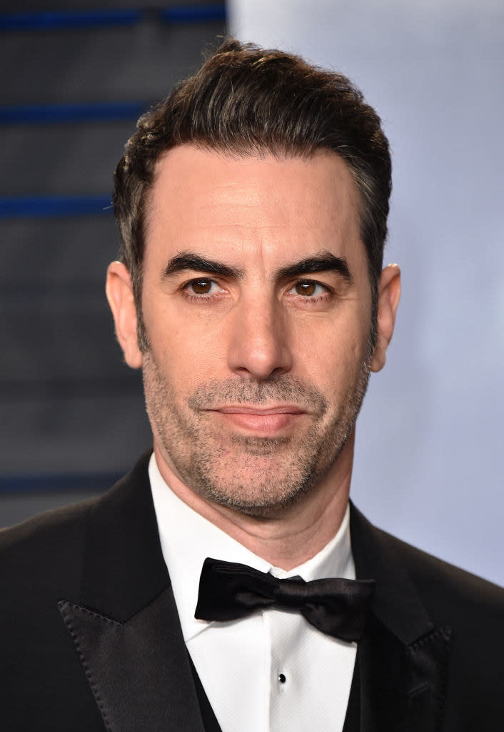 Sacha Baron Cohen on the red carpet