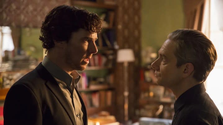 Benedict Cumberbatch and Martin Freeman star in Sherlock.