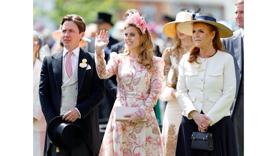 Prince Andrew's ex-wife got into the regency mood at the races