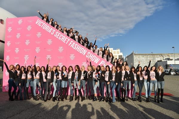 Alle Models vor dem Flug