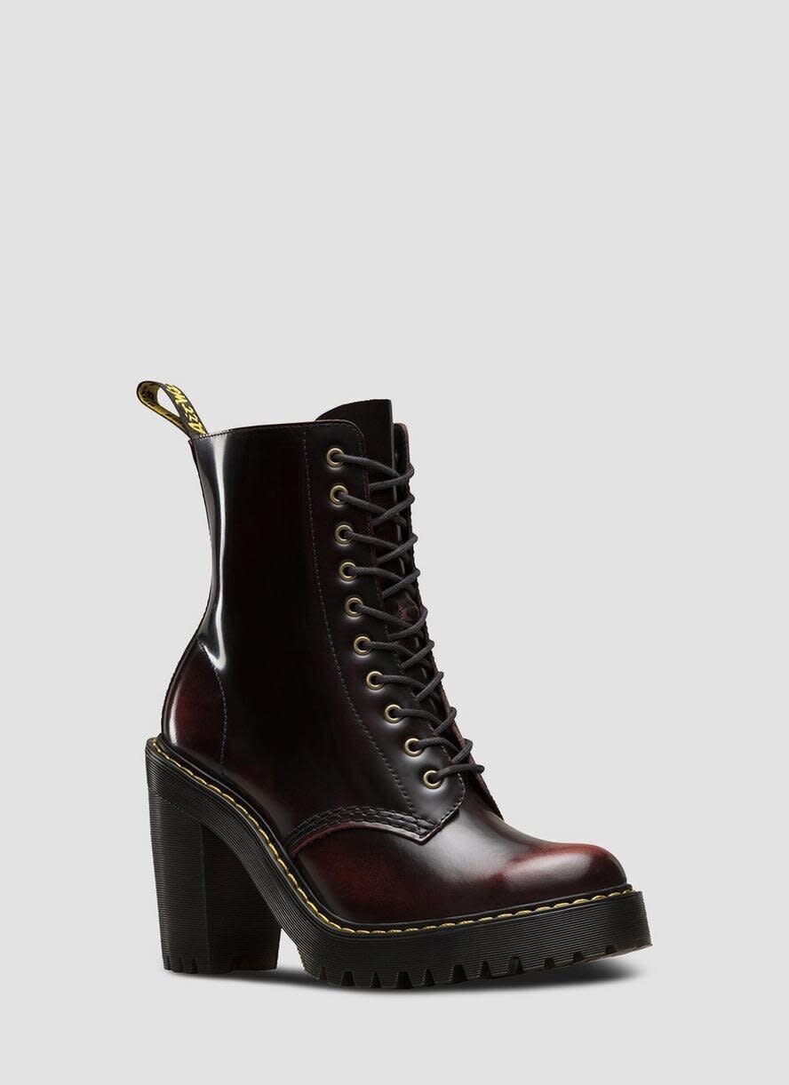 These Dr. Martens Kendra Arcadia have a 10-eye lace-up, thick block heel and a high-shine finish for a statement-worthy shoe. <strong><a href="https://fave.co/2Zc7N4B" target="_blank" rel="noopener noreferrer">Find them for $170 at Dr. Martens</a></strong>.