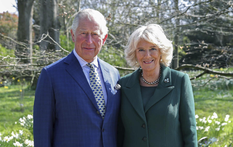 查爾斯王子與卡蜜拉。資料照，圖片來源：AP。